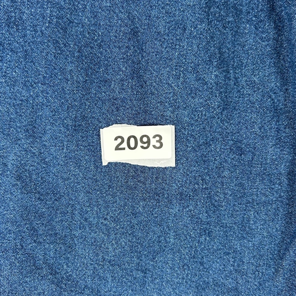 Unbiased Basic Denim Shirt Mens XXL Blue Long Sleeve Button Down Cotton 2093 - Picture 6 of 6